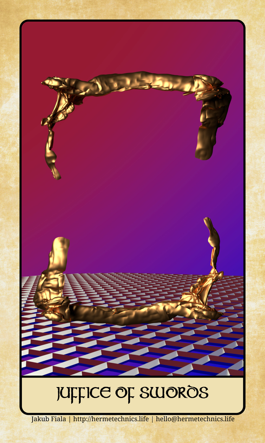 AI-generated business tarot card