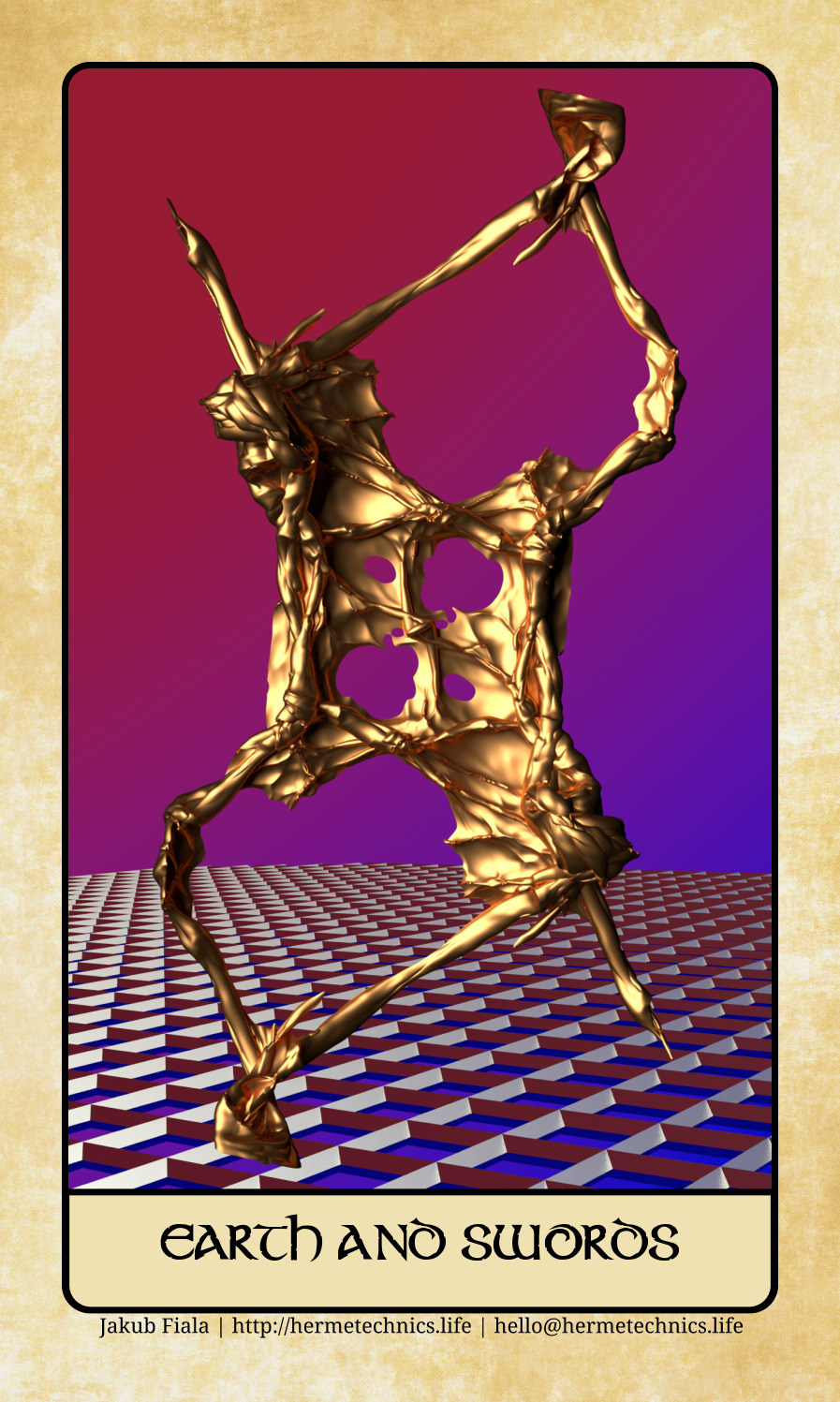 AI-generated business tarot card