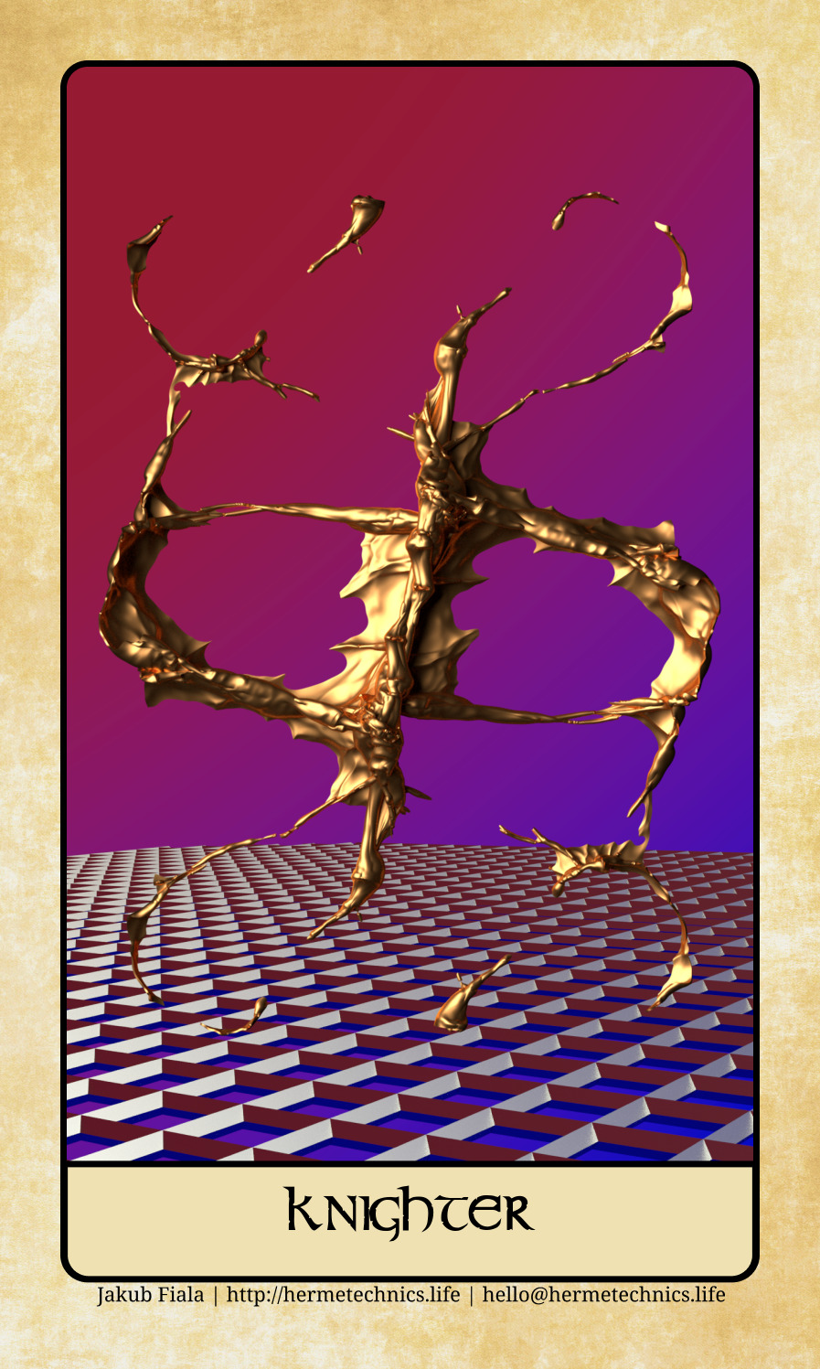 AI-generated business tarot card